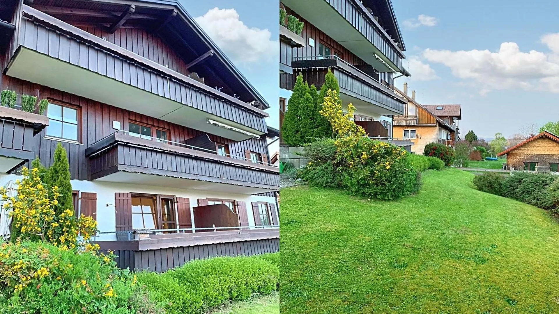 Lindners Hideaways - Bergnest Lodge - Bergblick Fewo 6 Pers Balkon Garten Hund Ski Unterkunft Luftkurort Oberreute Naehe Buchenegger Wasserfaelle Eistobel Bodensee